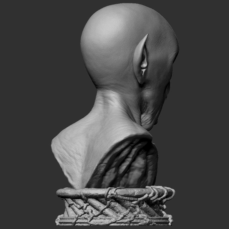 Demon Hell Bust 3D print model_6