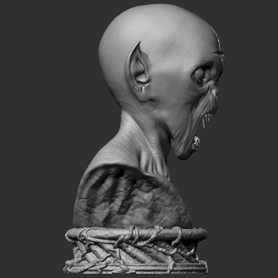 Demon Hell Bust 3D print model_7