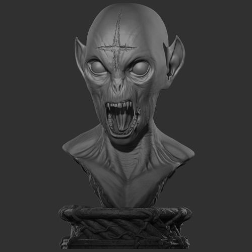 Demon Hell Bust 3D print model