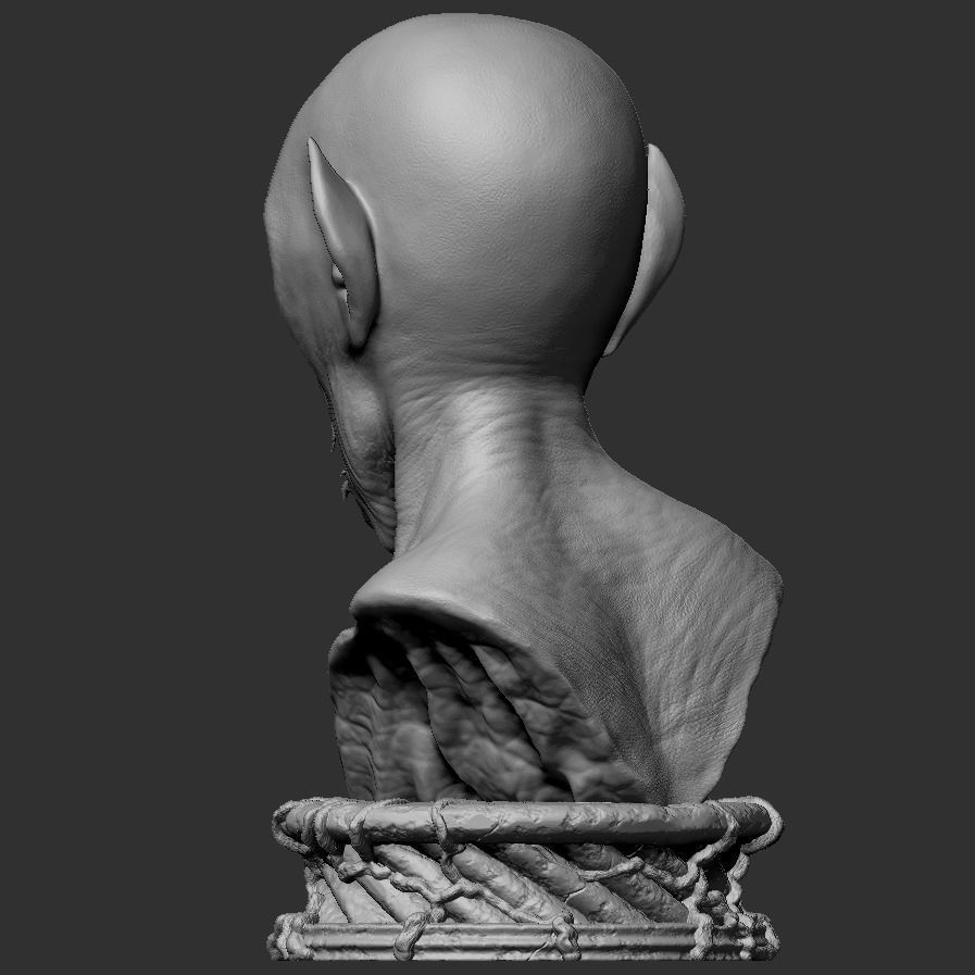 Demon Hell Bust 3D print model_4