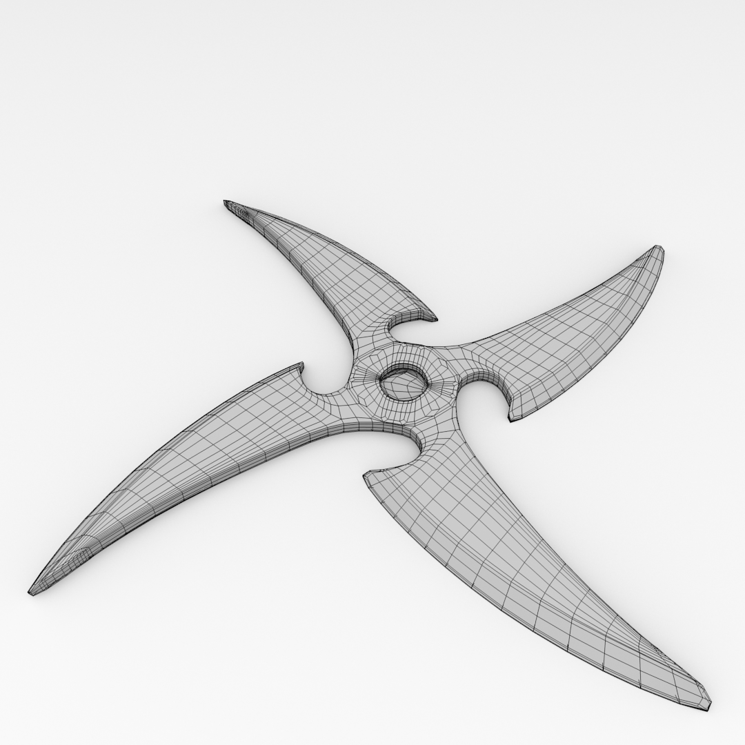 Shuriken V1 3D model_4