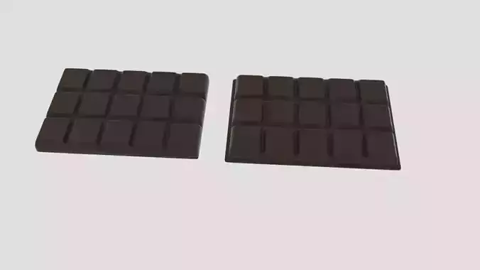 Chocolate Bar Low-poly 3D model