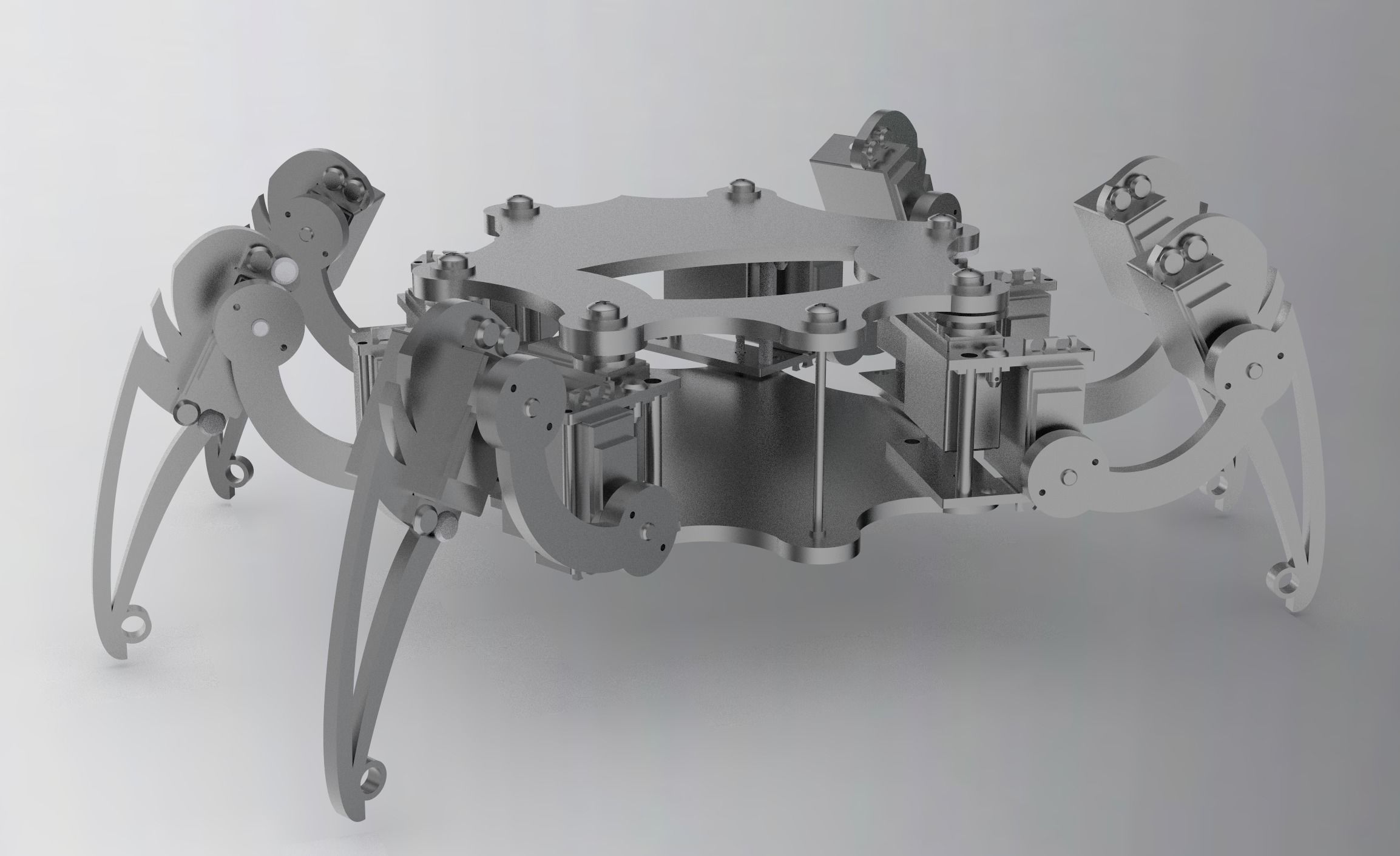 Spider bionic robot 3D model_5