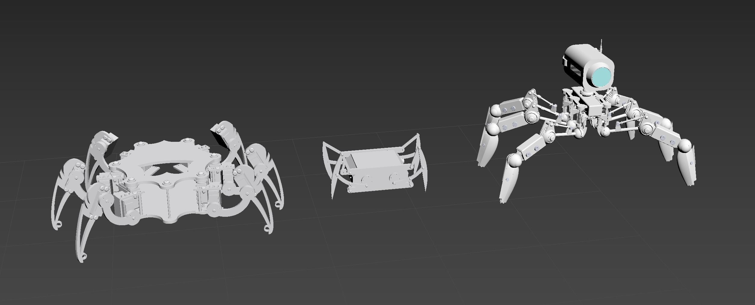 Spider bionic robot 3D model_14