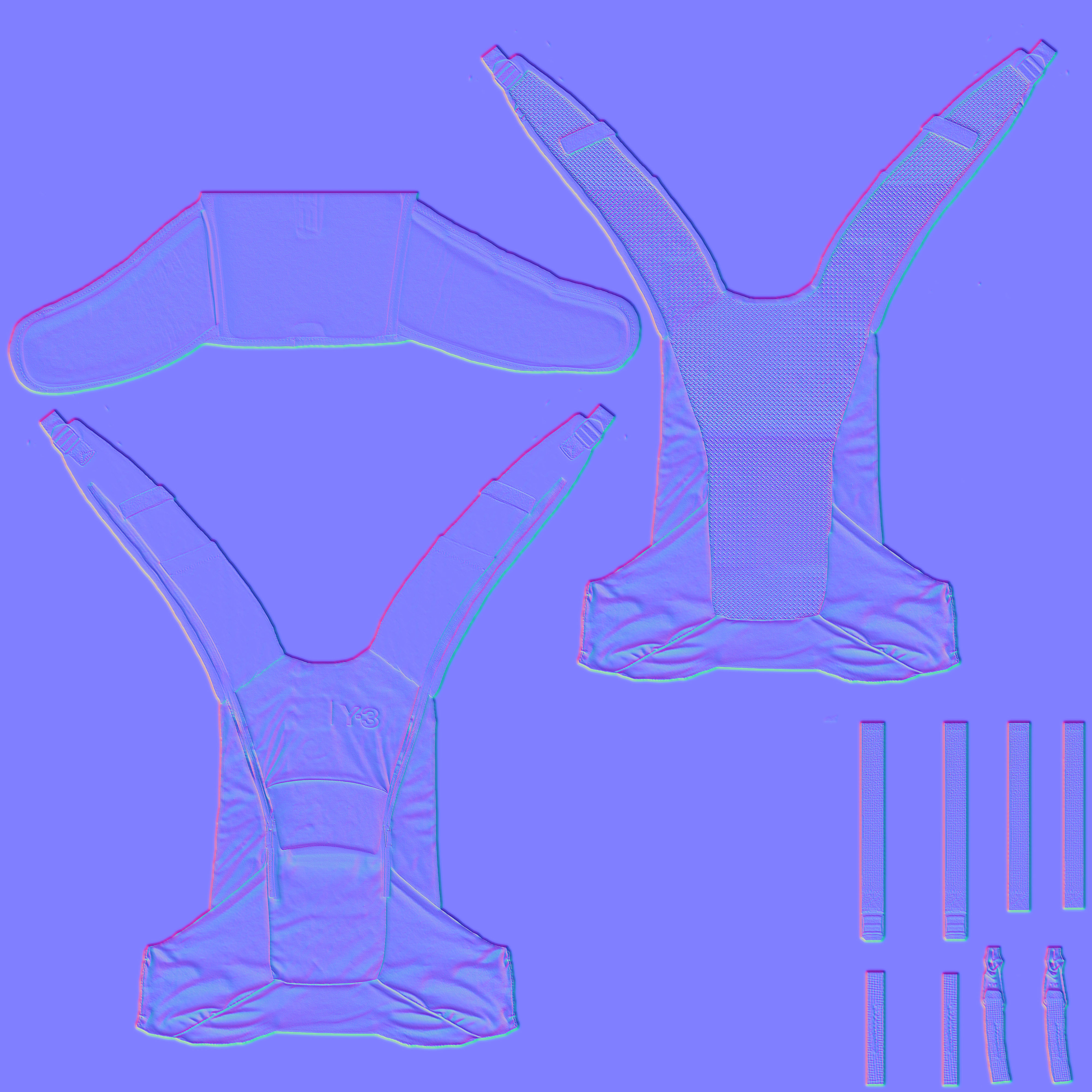 backpack Y-3 Low-poly 3D model_9