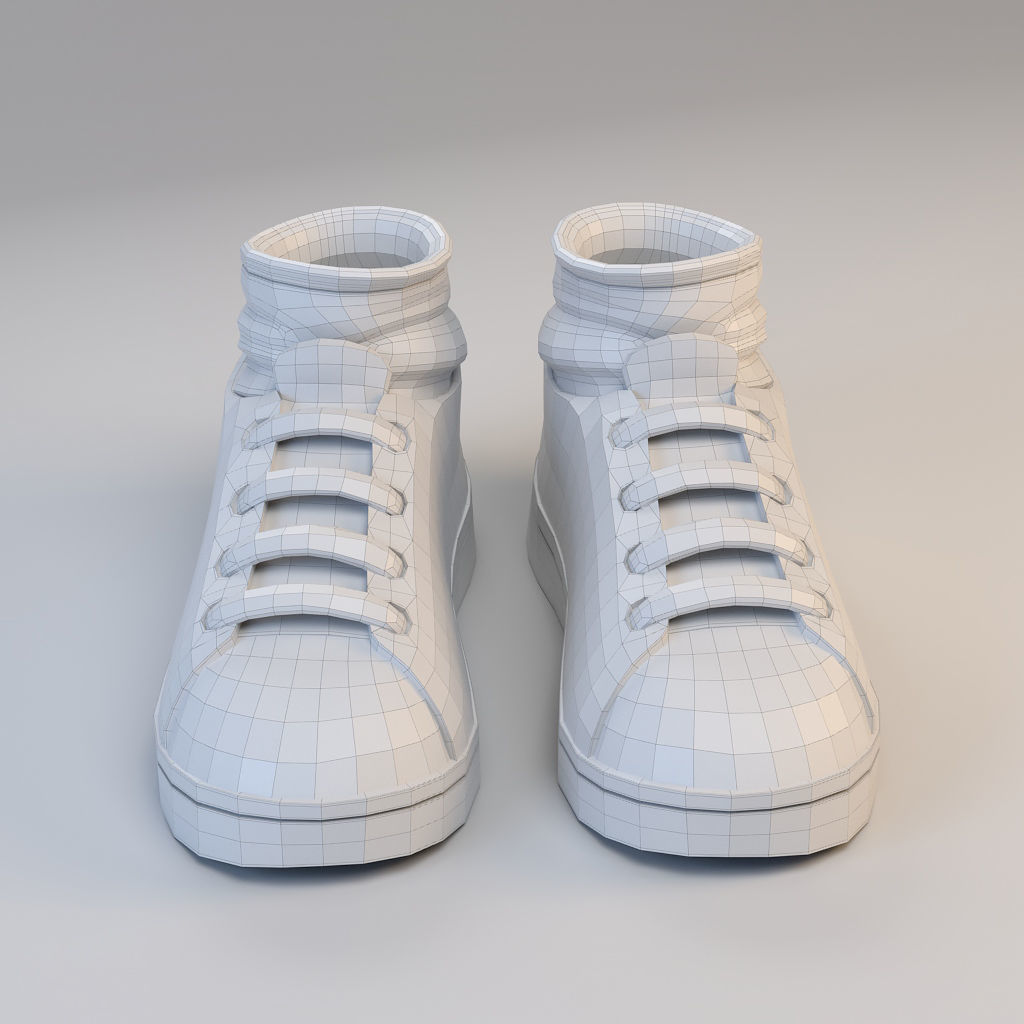 Cartoon Sport Shoes 3D model_5
