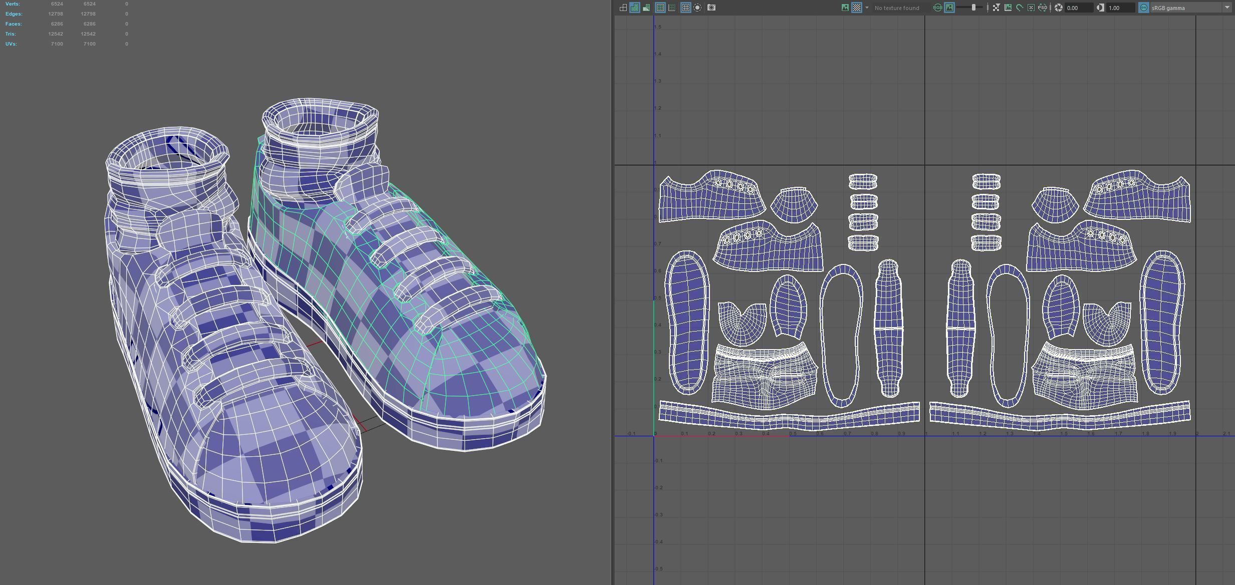 Cartoon Sport Shoes 3D model_10