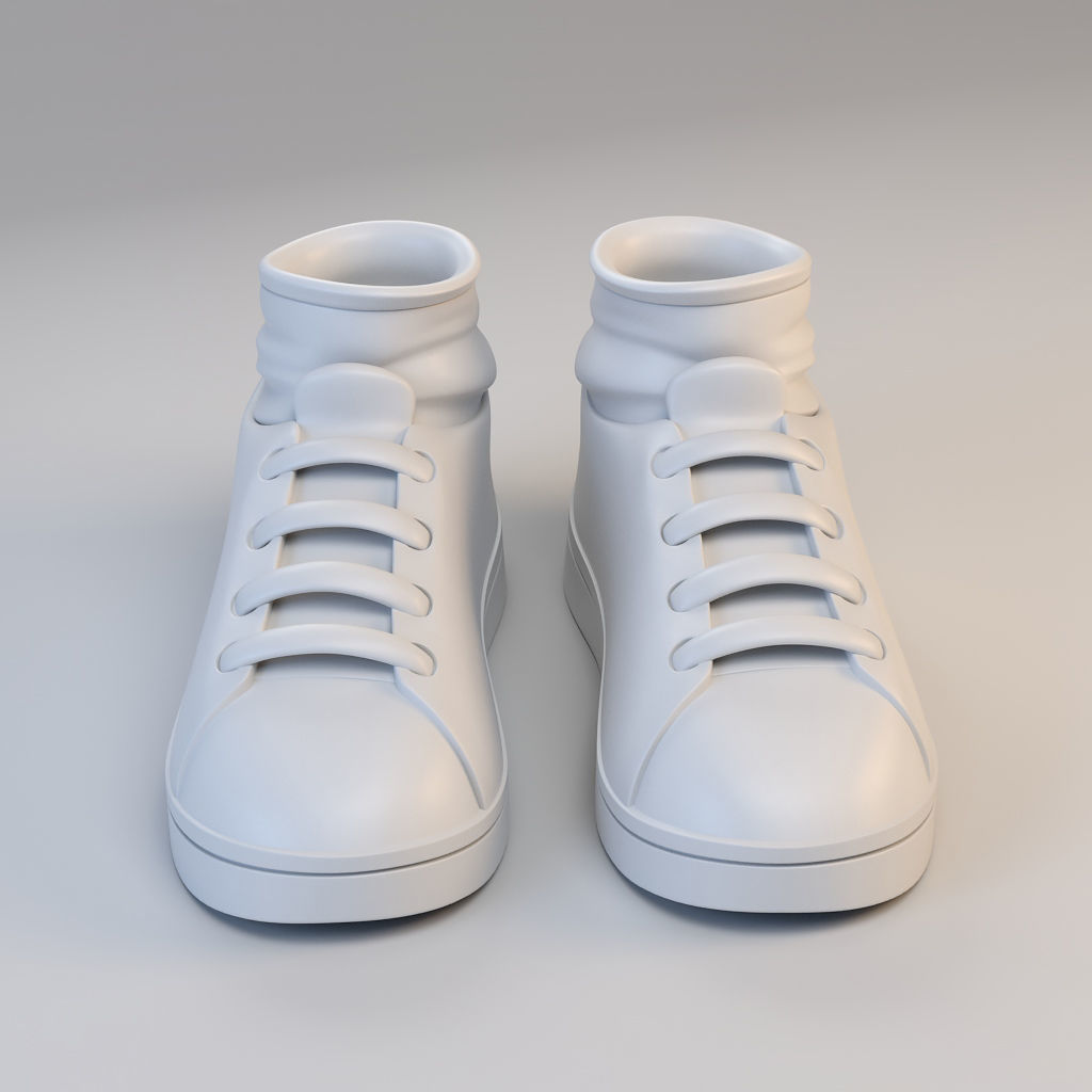 Cartoon Sport Shoes 3D model_1