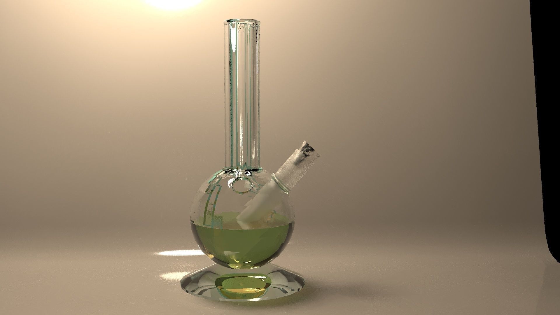 Bong type pipe 3D model_1