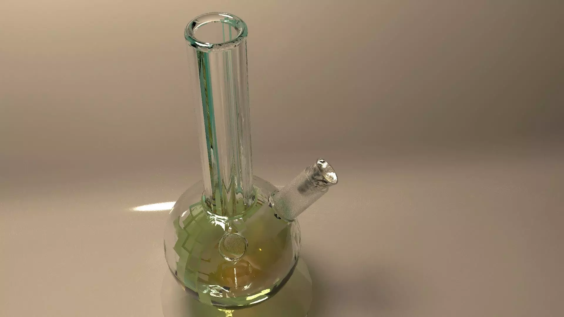 Bong type pipe 3D model_0