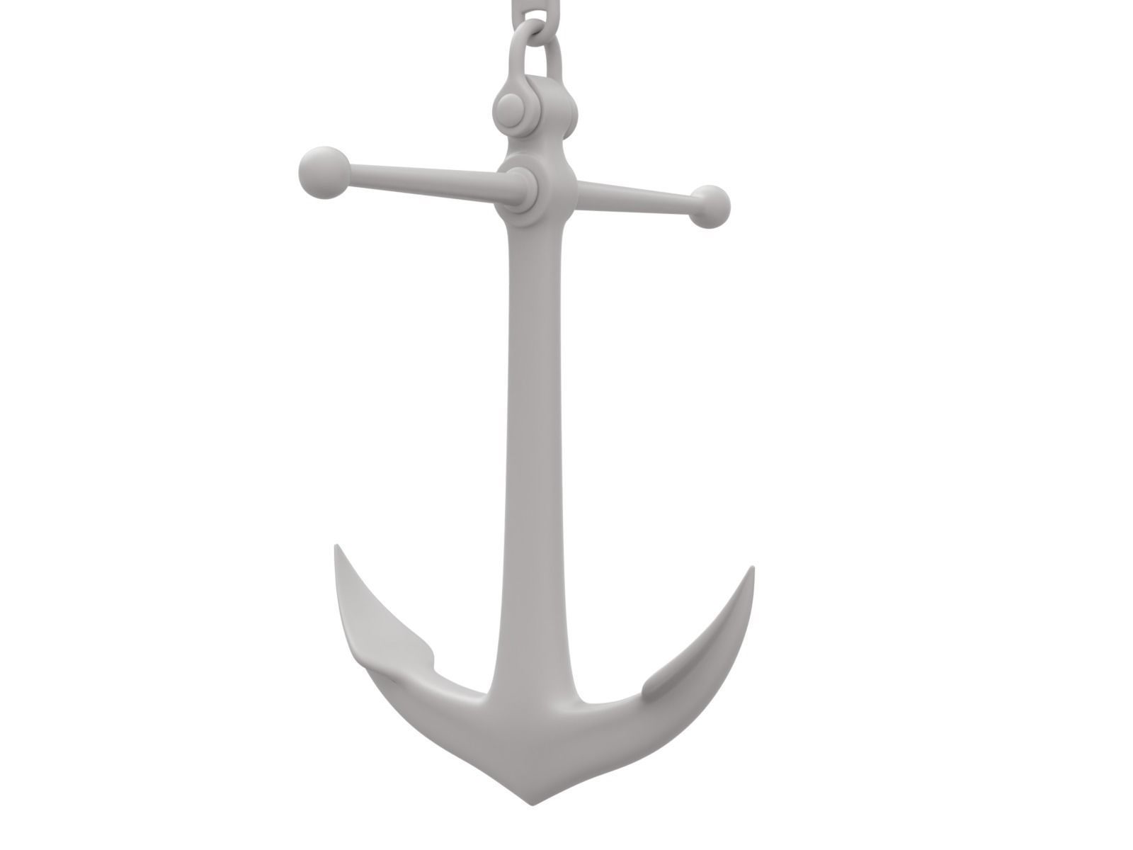 Anchor with Chain 3D model_14