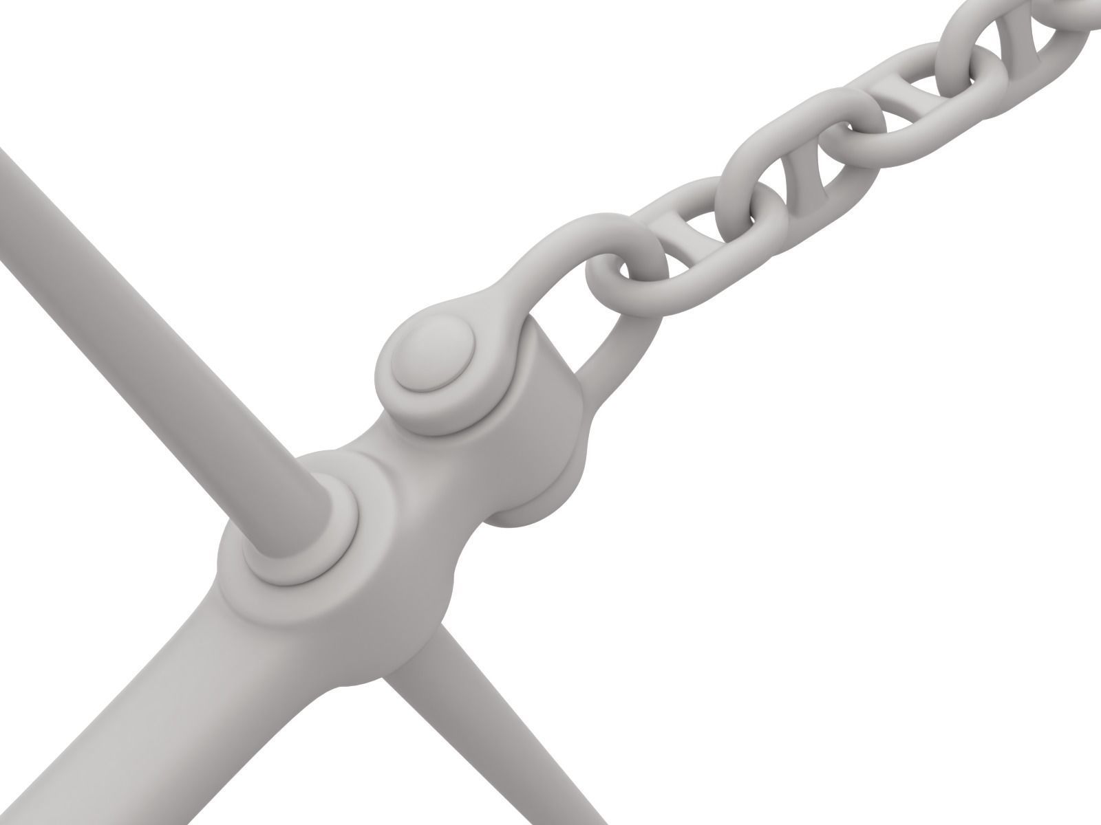 Anchor with Chain 3D model_13