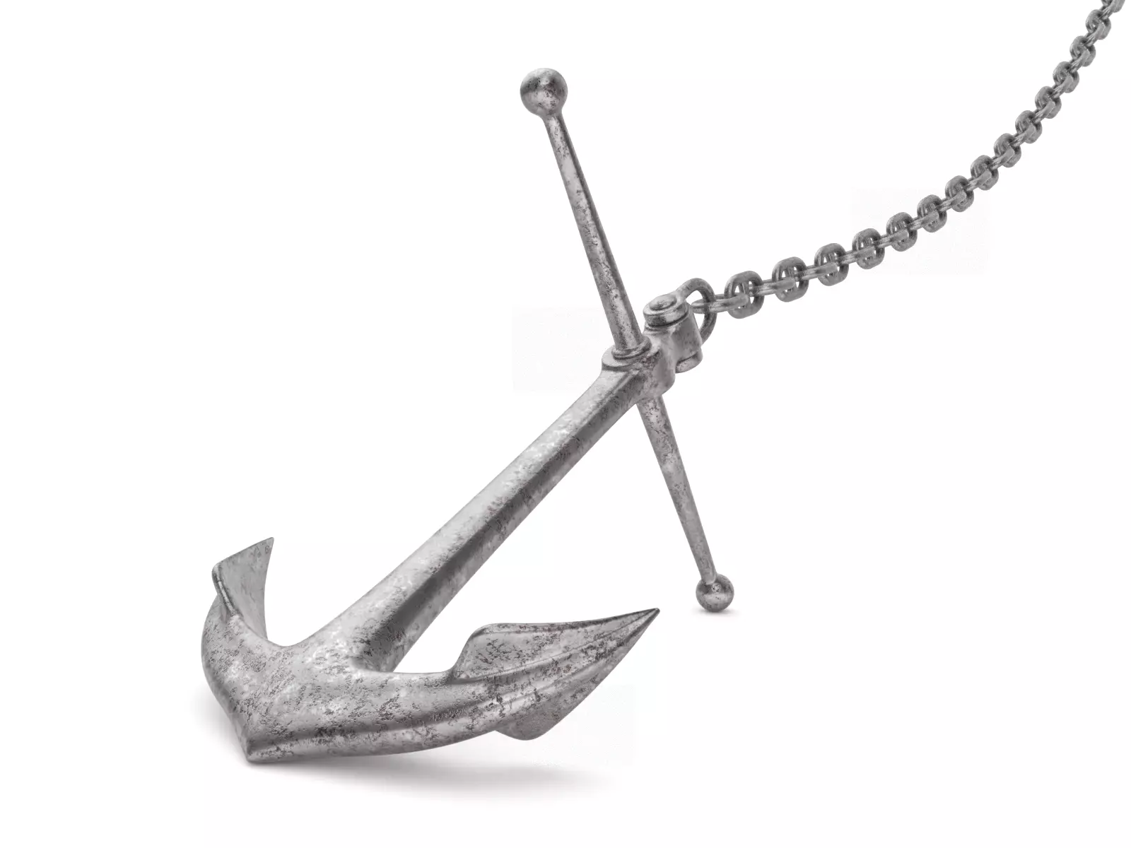 Anchor with Chain 3D model_0