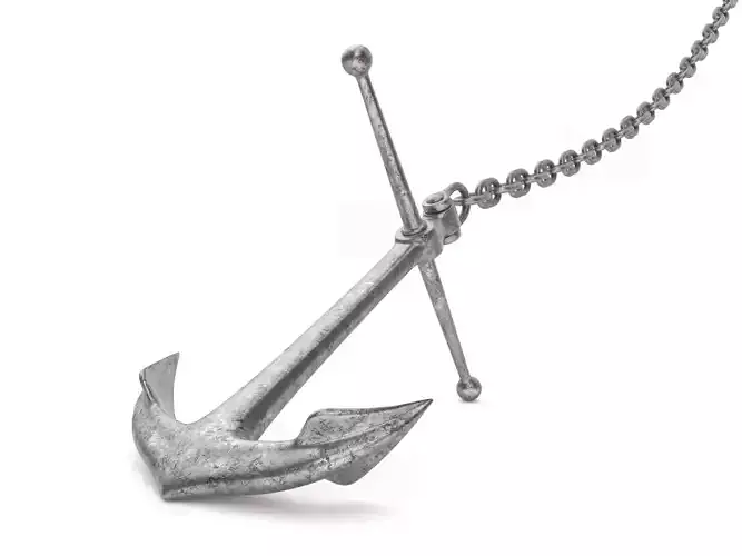 Anchor with Chain 3D model