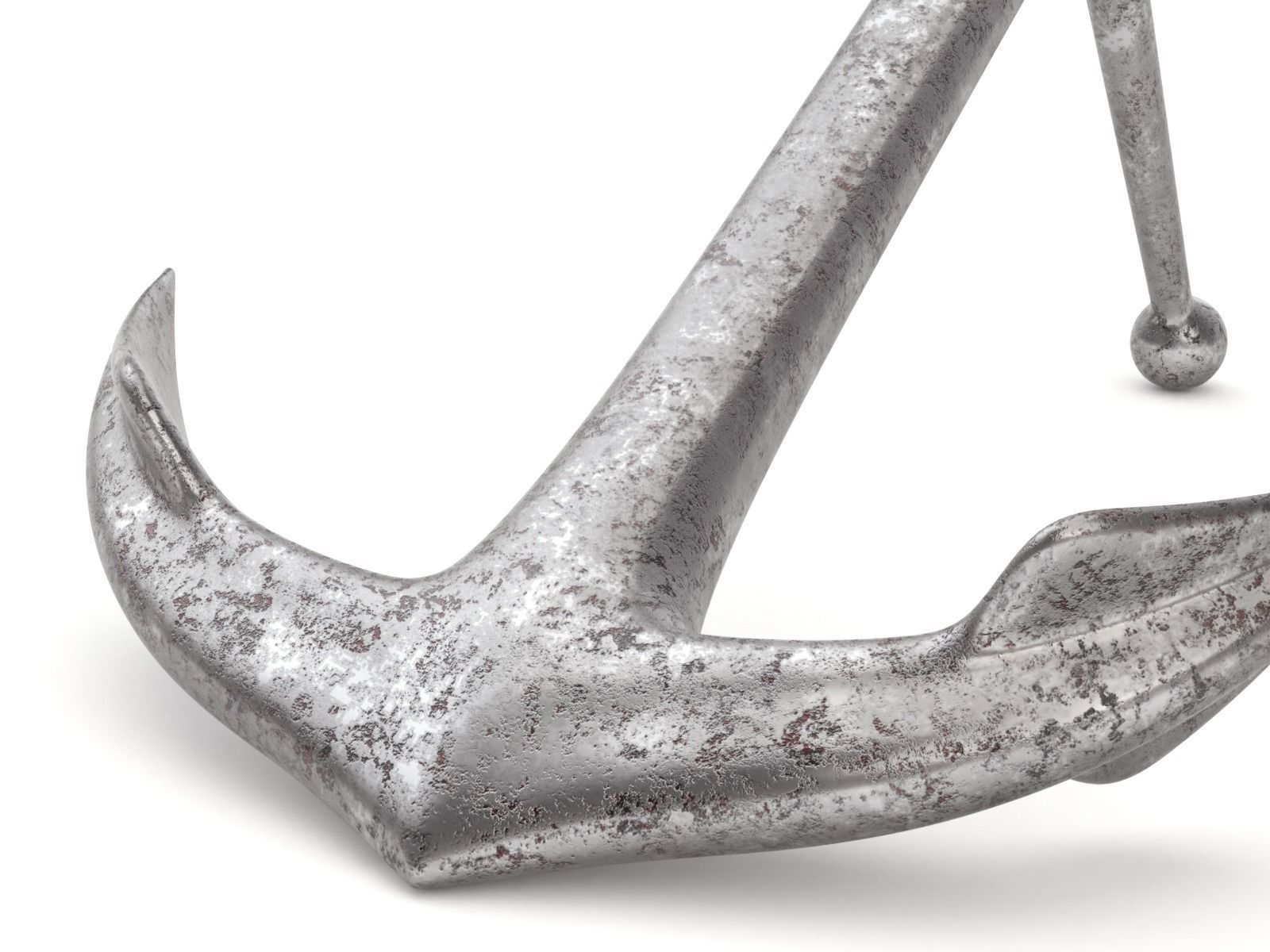 Anchor with Chain 3D model_3