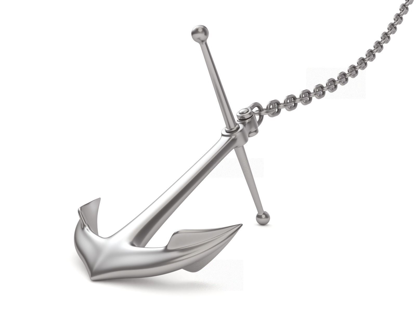 Anchor with Chain 3D model_9