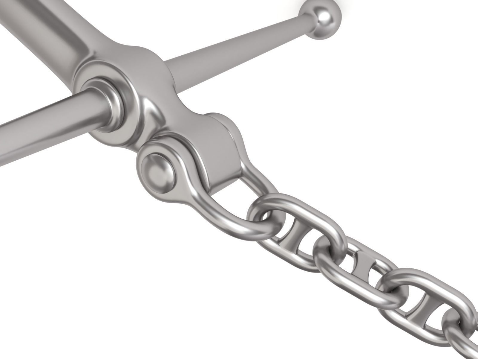 Anchor with Chain 3D model_10