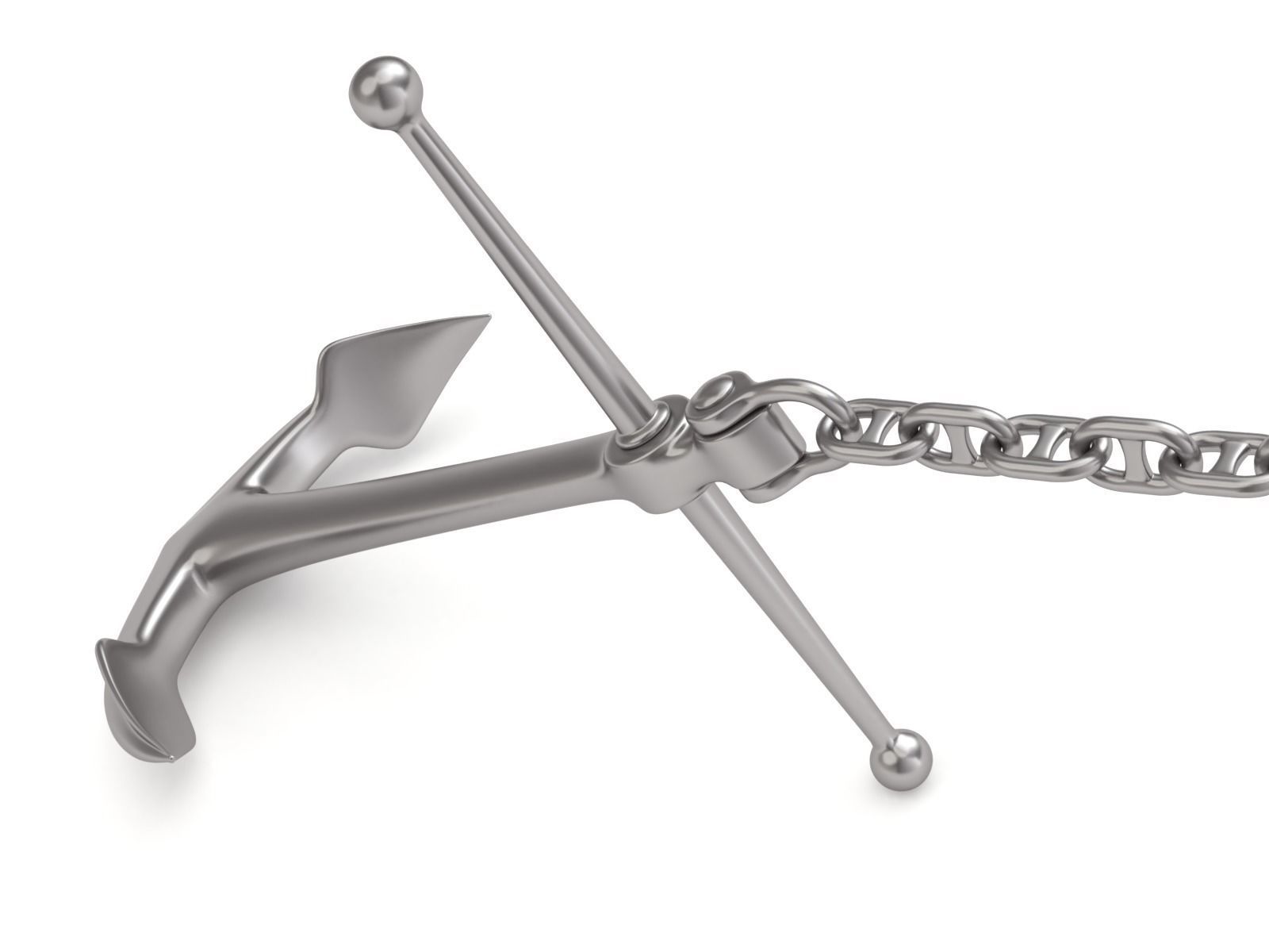 Anchor with Chain 3D model_1