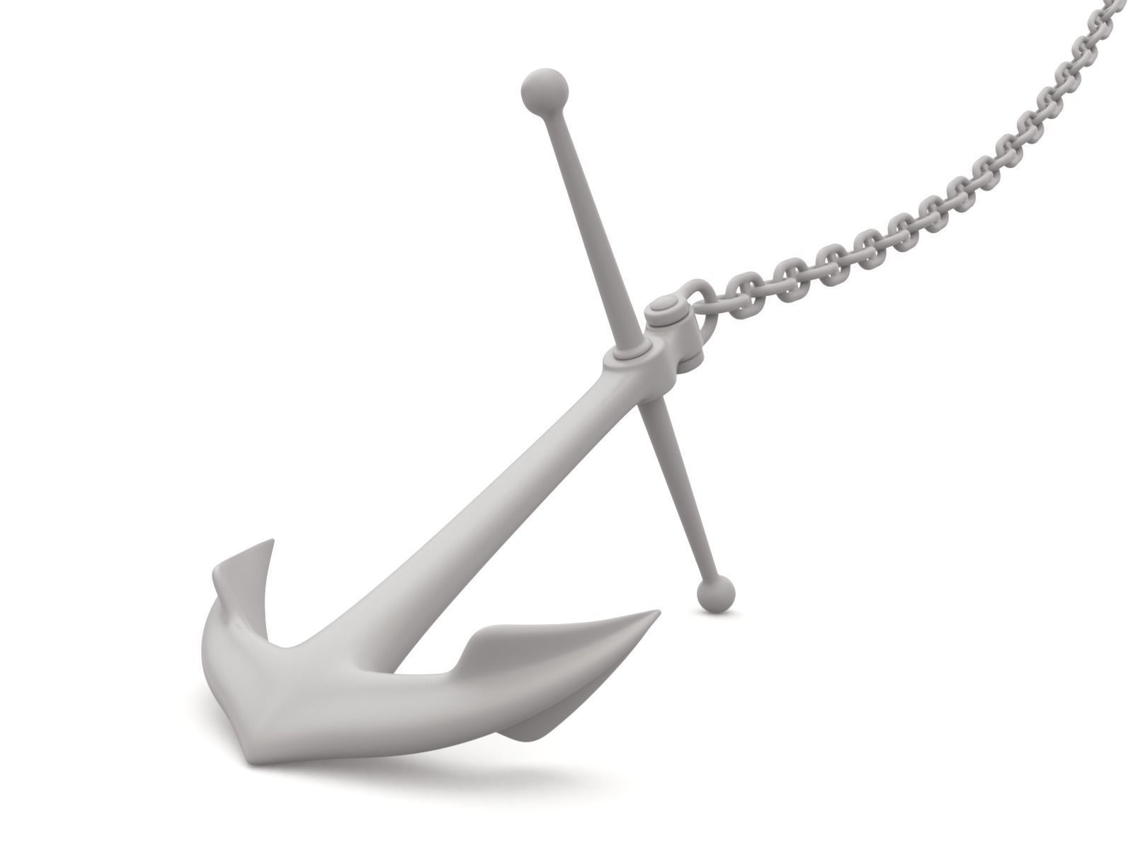 Anchor with Chain 3D model_12