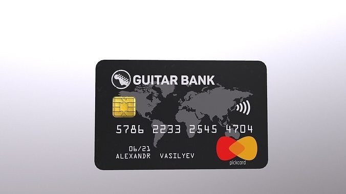 Bank Card Free low-poly 3D model