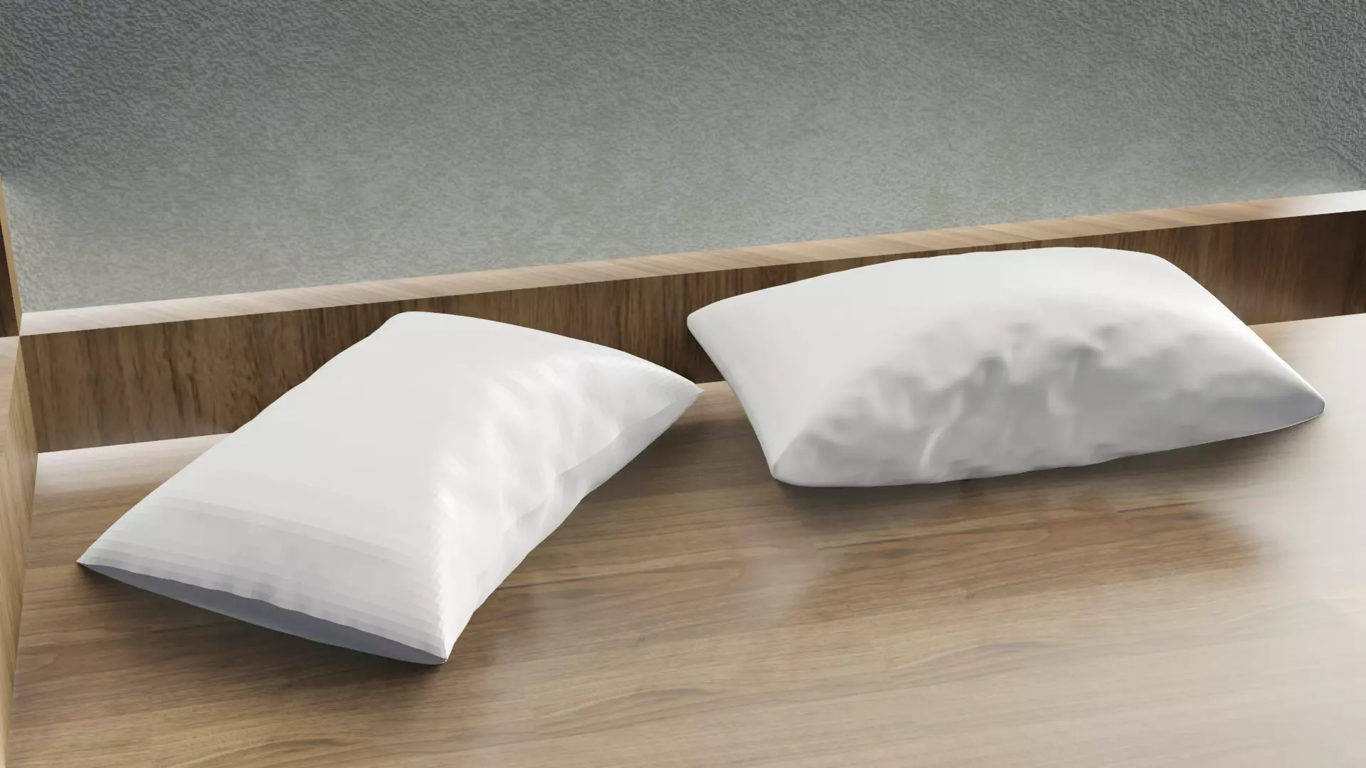 low poly and high poly pillows Free low-poly 3D model