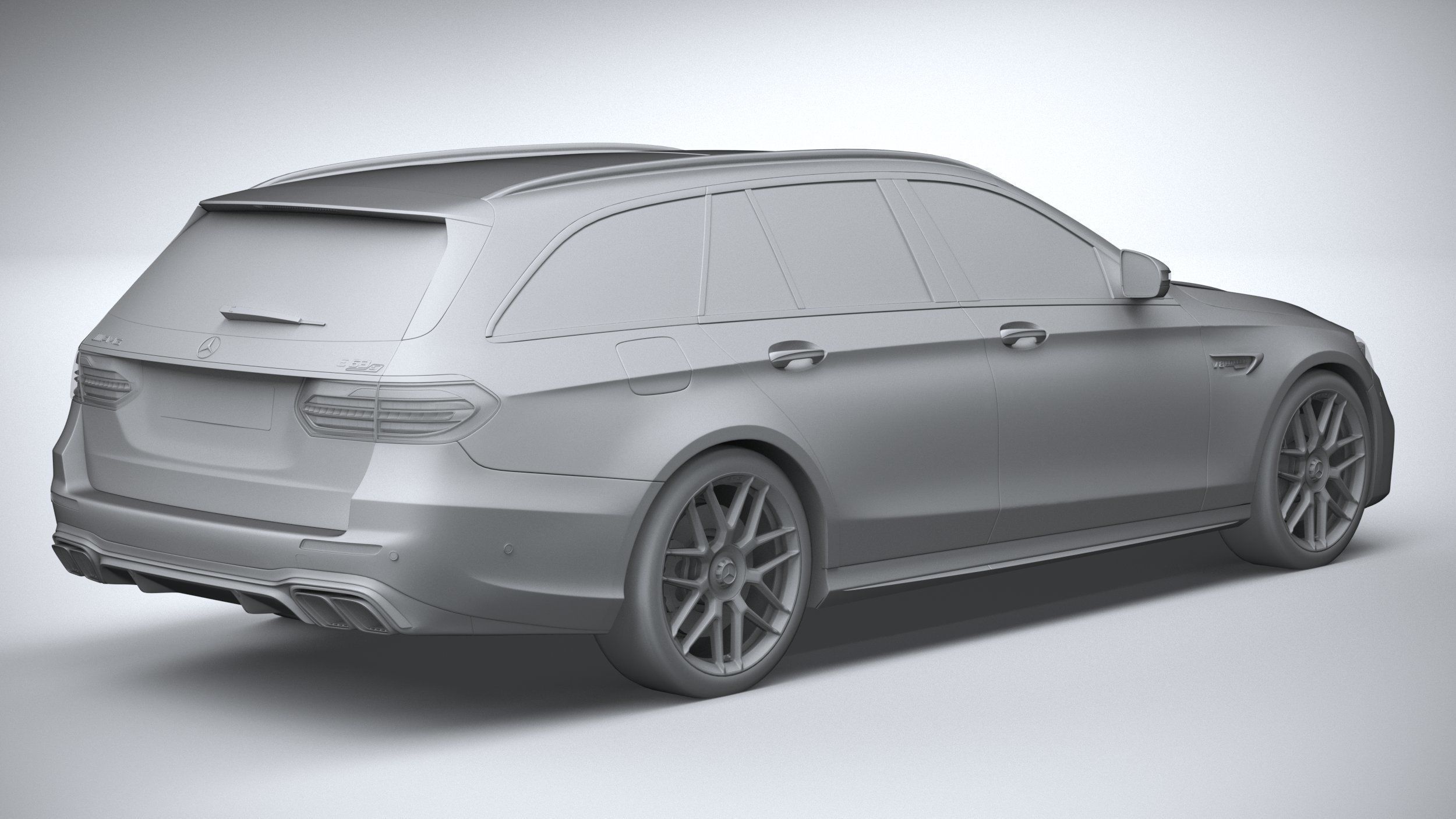 Mercedes E63 Estate AMG 2021 3D model_25