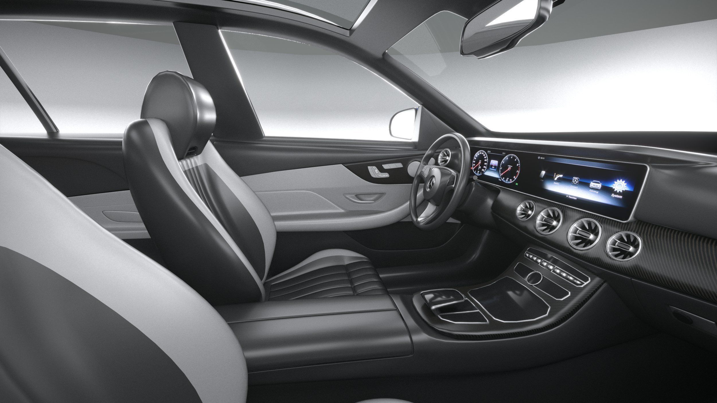 Mercedes E63 Estate AMG 2021 3D model_28