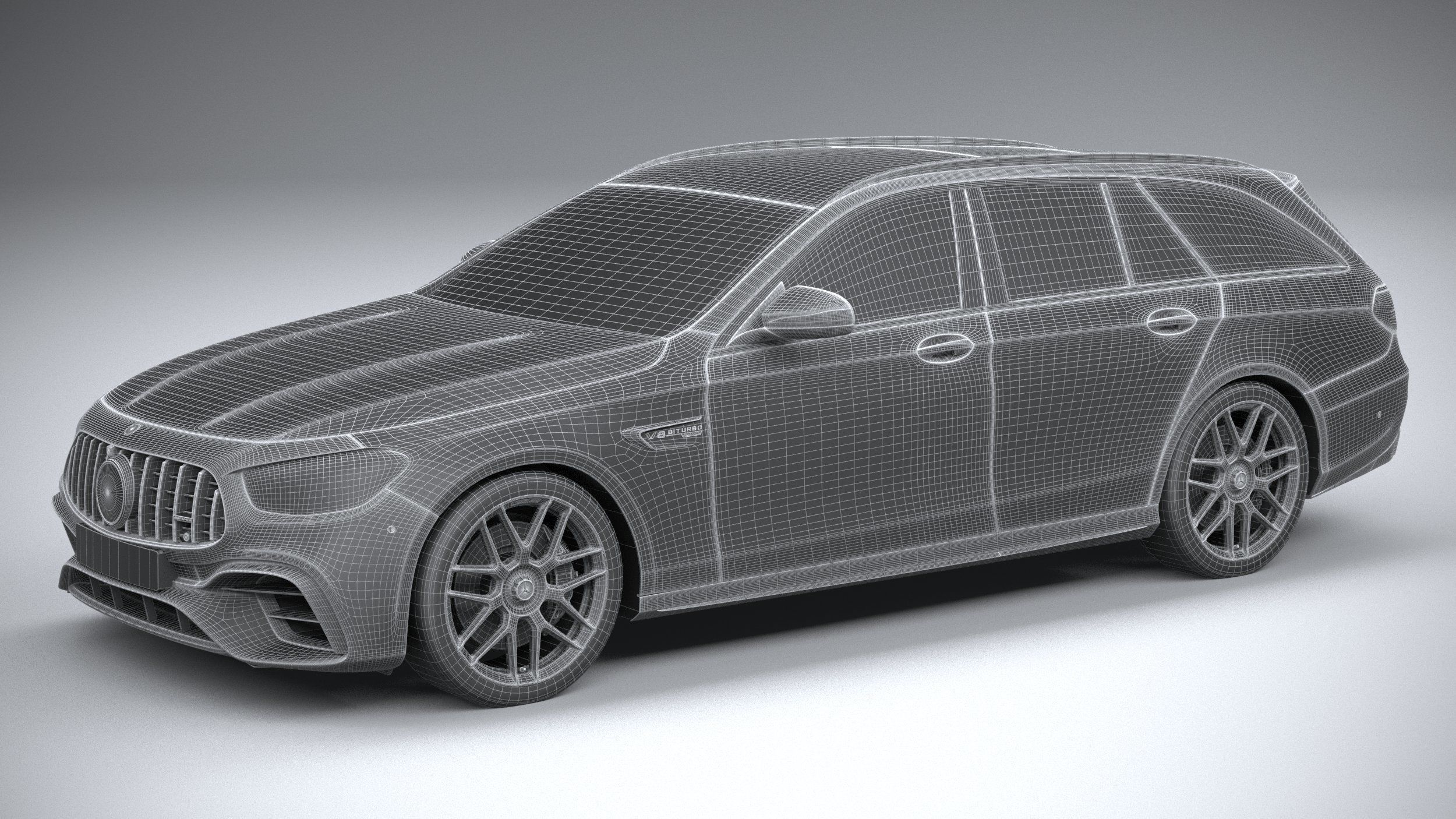 Mercedes E63 Estate AMG 2021 3D model_30