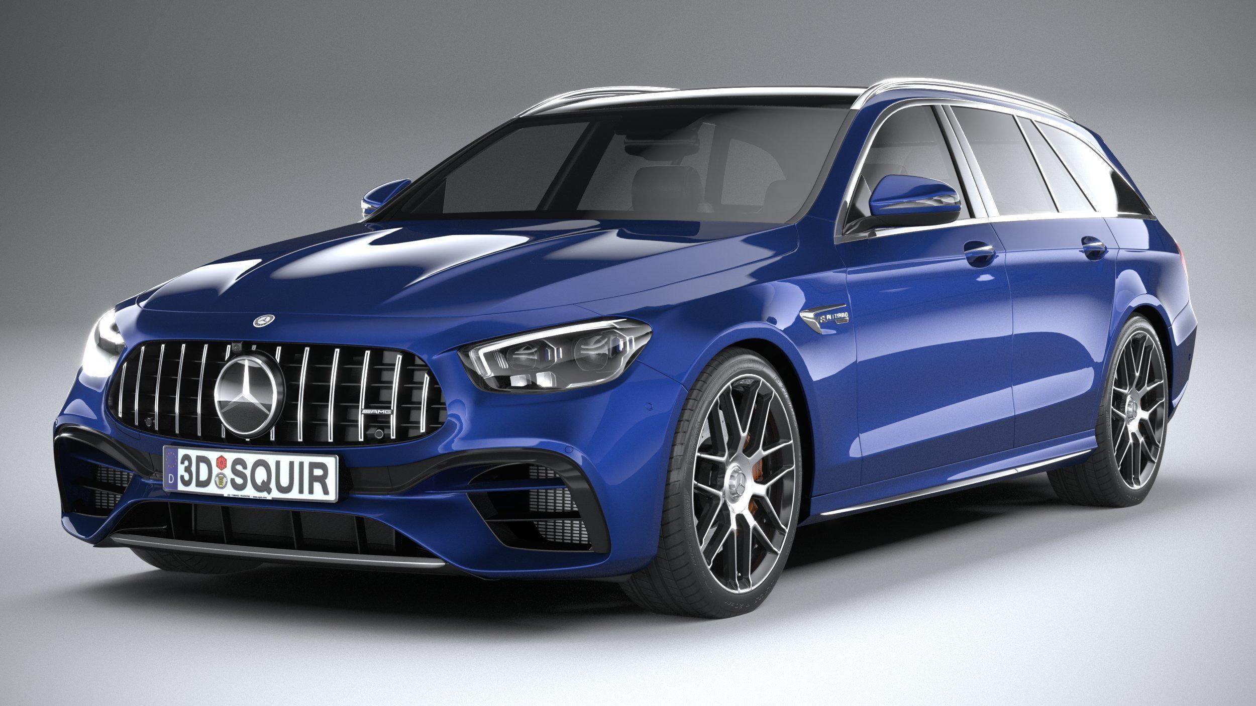 Mercedes E63 Estate AMG 2021 3D model_2