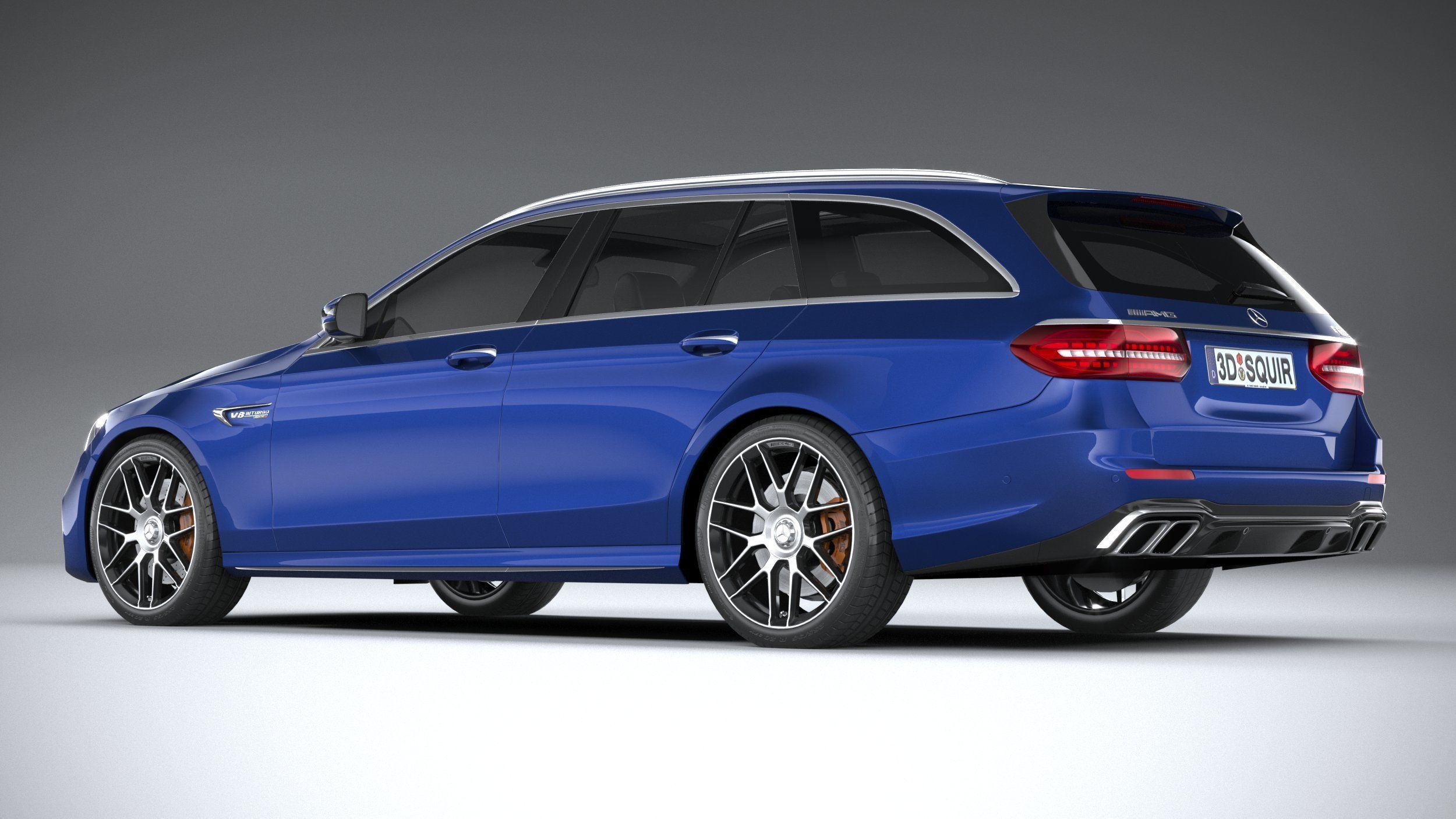 Mercedes E63 Estate AMG 2021 3D model_5