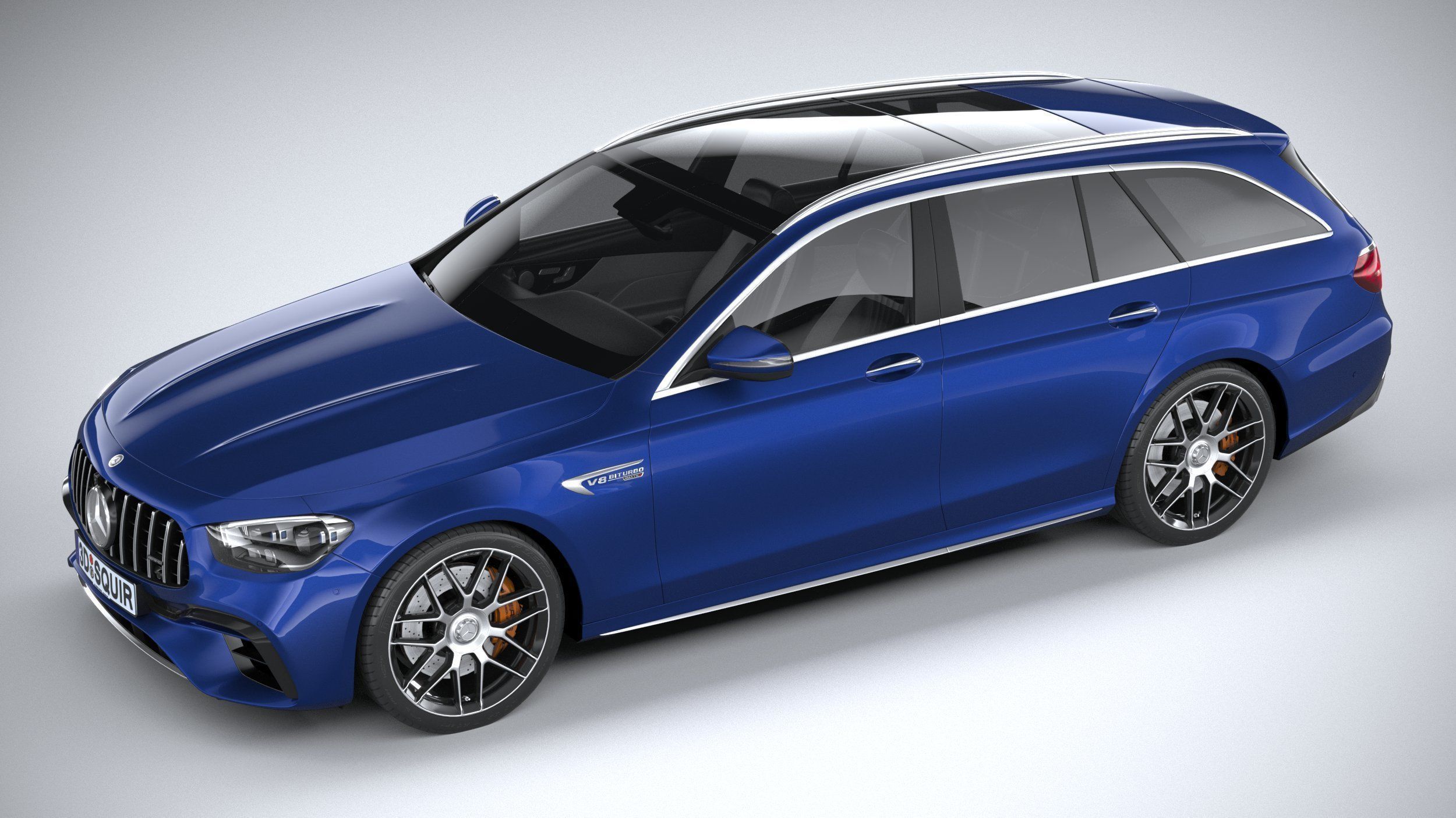 Mercedes E63 Estate AMG 2021 3D model_7