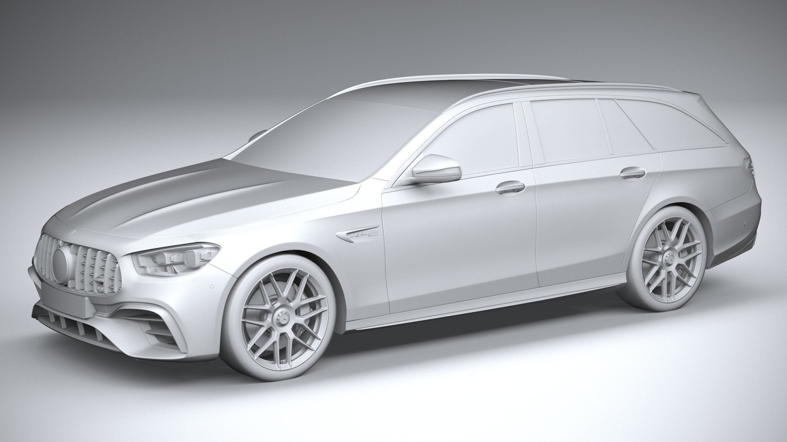 Mercedes E63 Estate AMG 2021 3D model_19