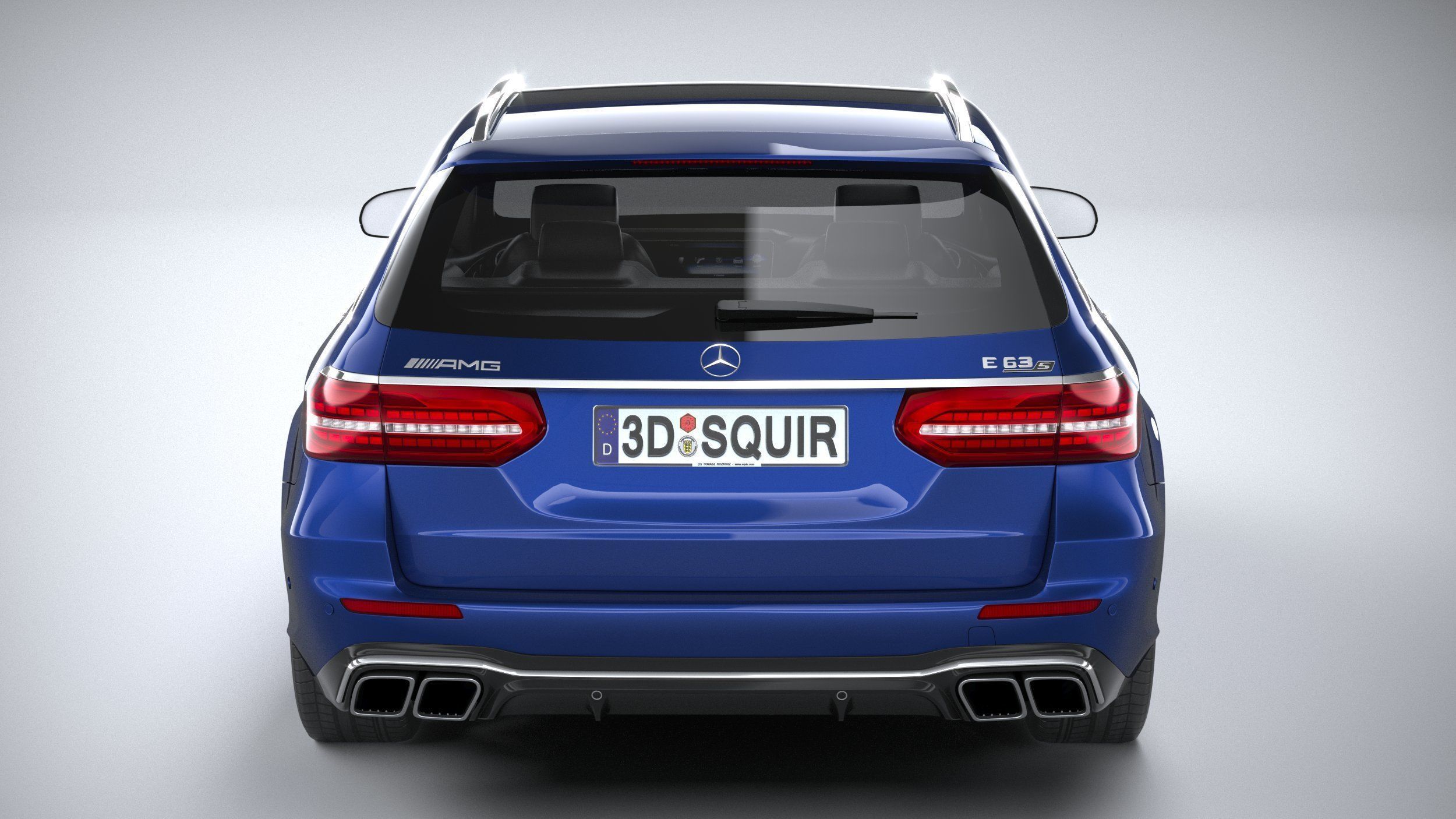 Mercedes E63 Estate AMG 2021 3D model_4