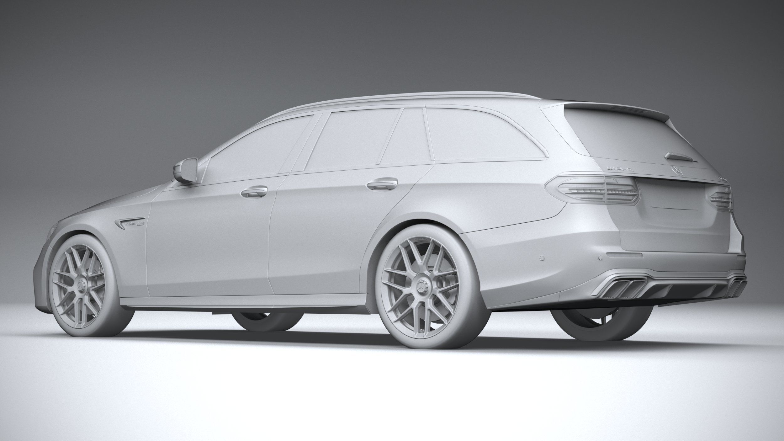 Mercedes E63 Estate AMG 2021 3D model_21