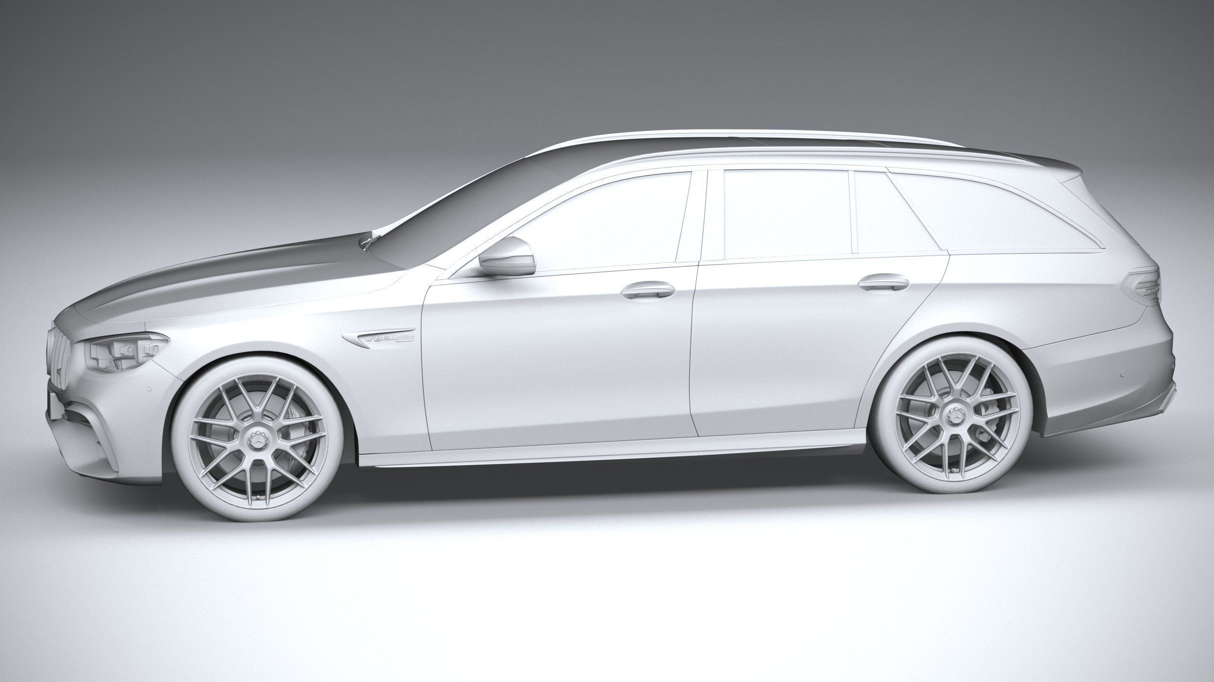 Mercedes E63 Estate AMG 2021 3D model_22