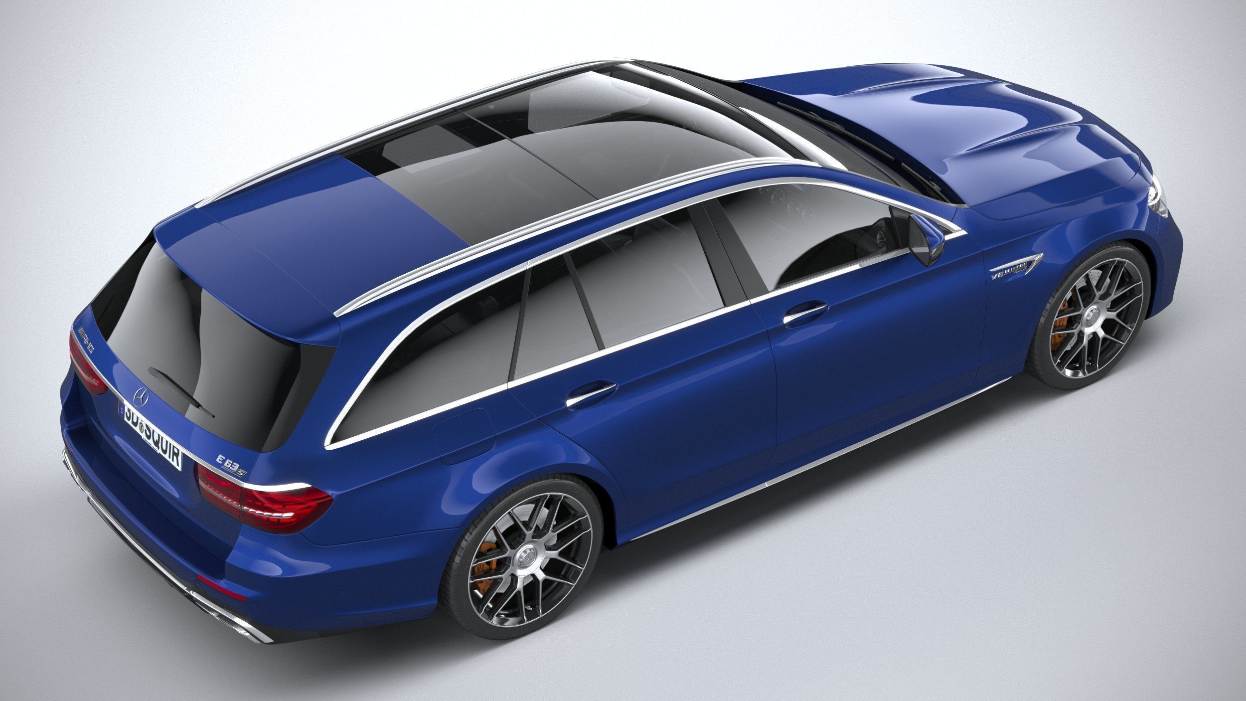 Mercedes E63 Estate AMG 2021 3D model_10