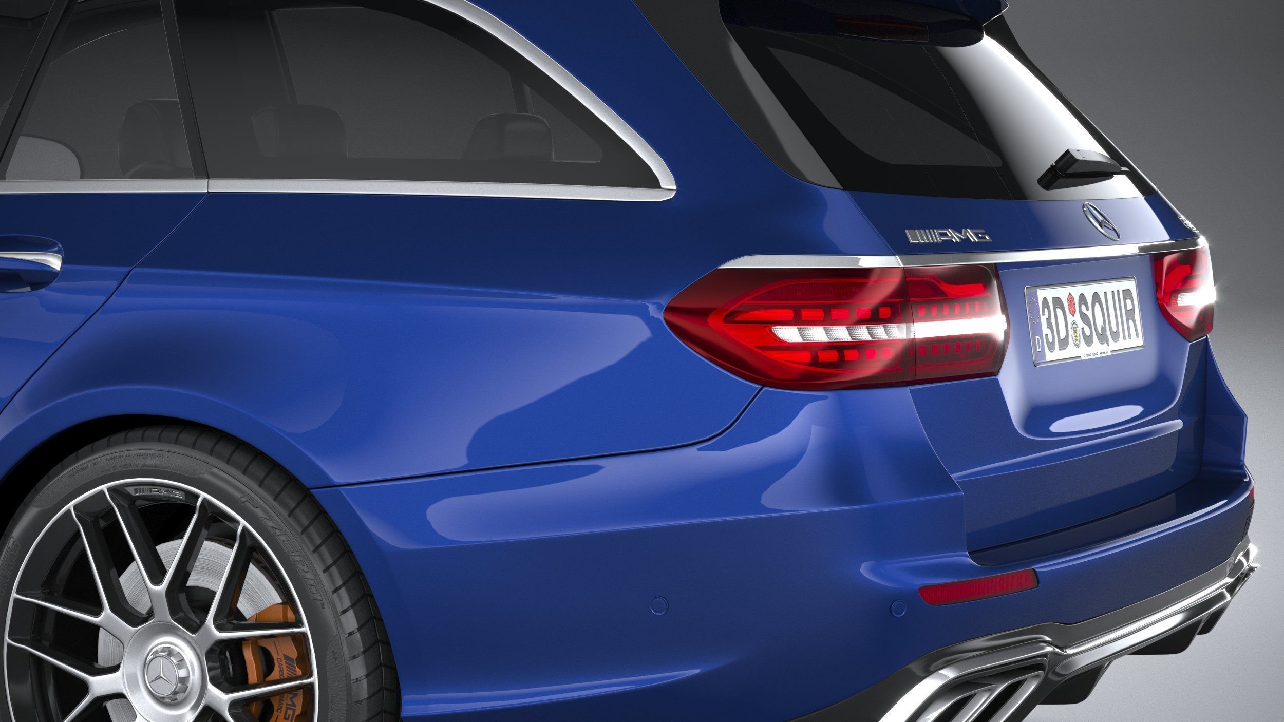 Mercedes E63 Estate AMG 2021 3D model_6