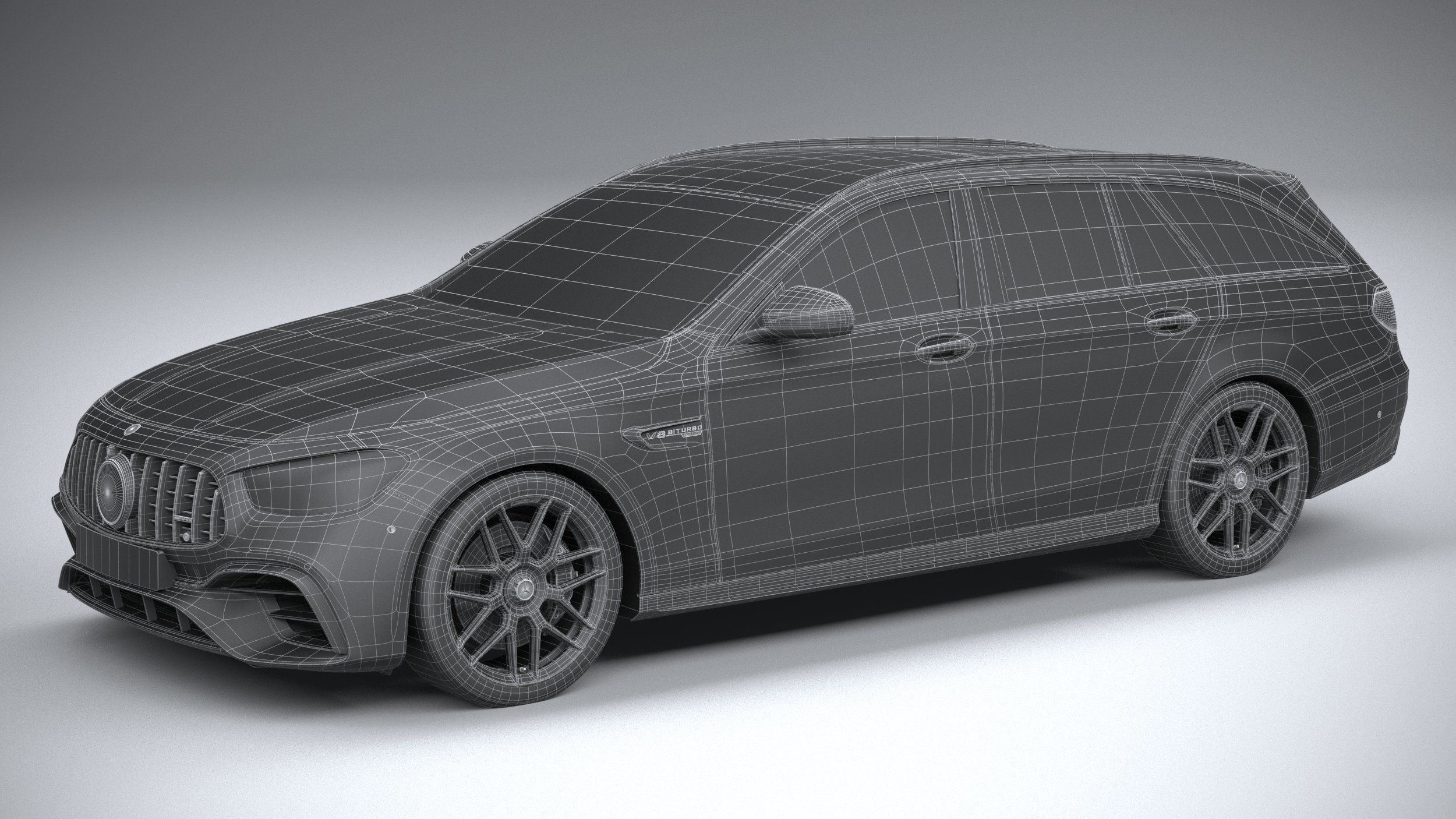 Mercedes E63 Estate AMG 2021 3D model_32
