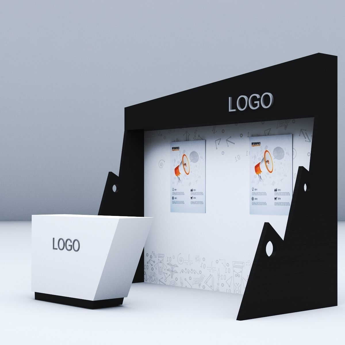 Unified Booth 3D model_2