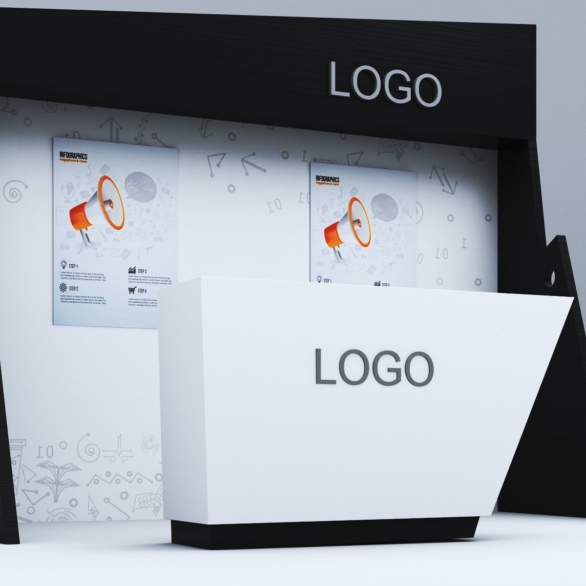 Unified Booth 3D model_4