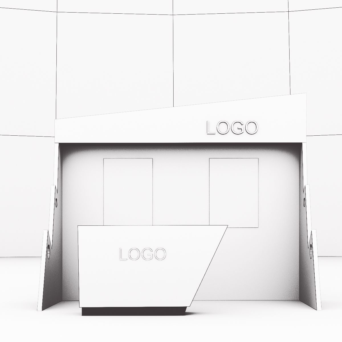 Unified Booth 3D model_10