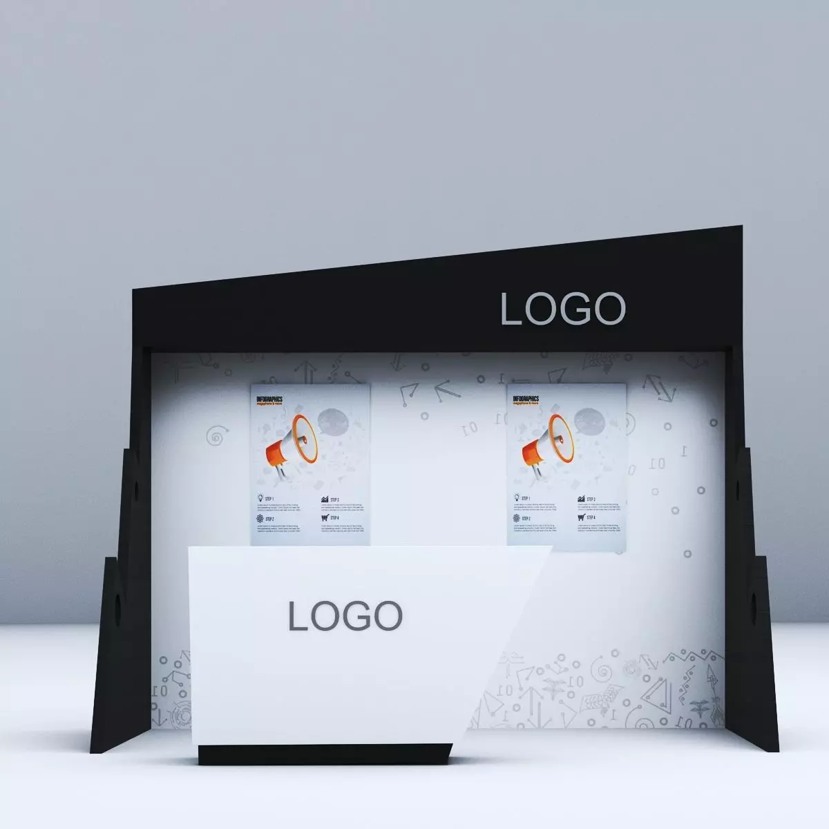 Unified Booth 3D model_0