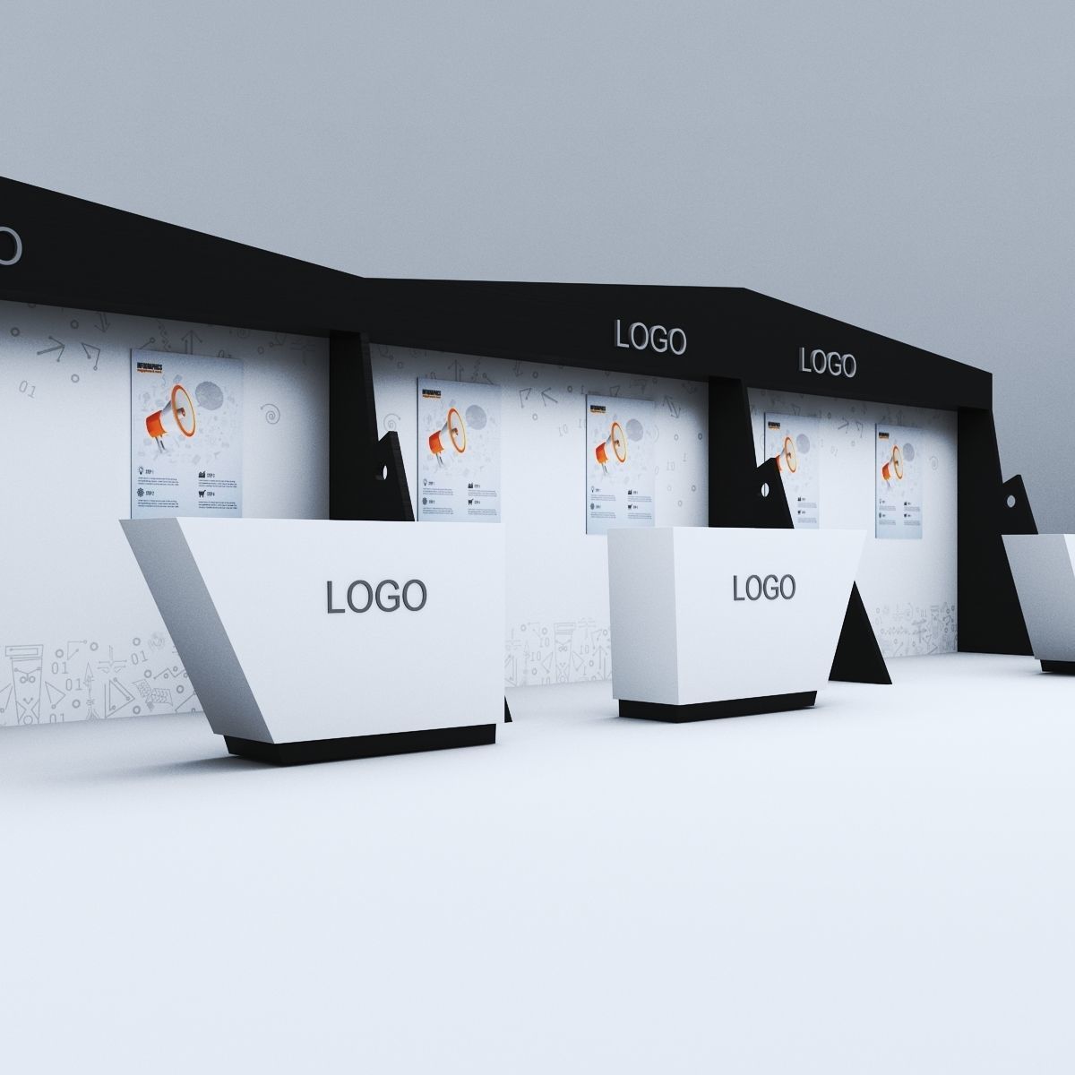 Unified Booth 3D model_8