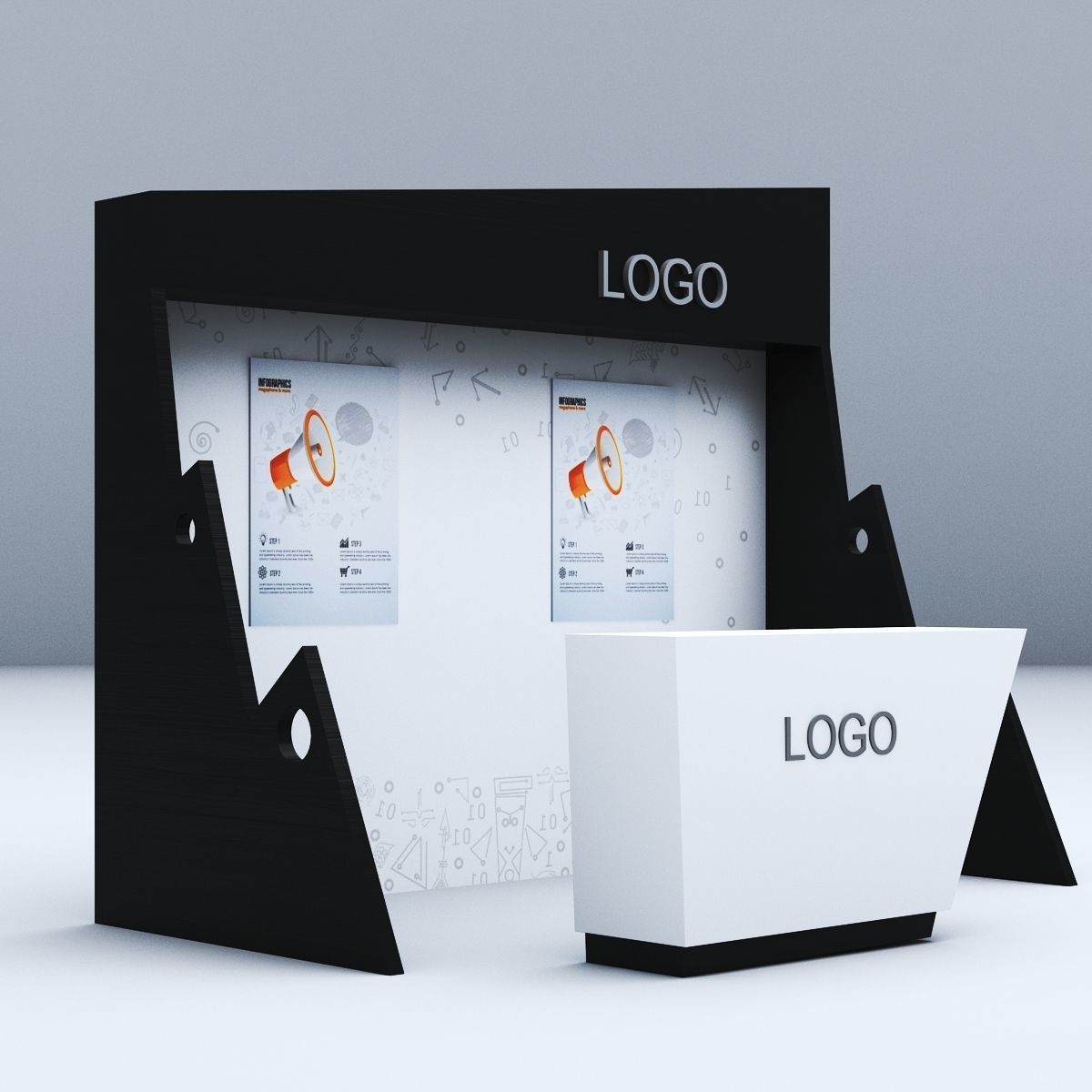 Unified Booth 3D model_3