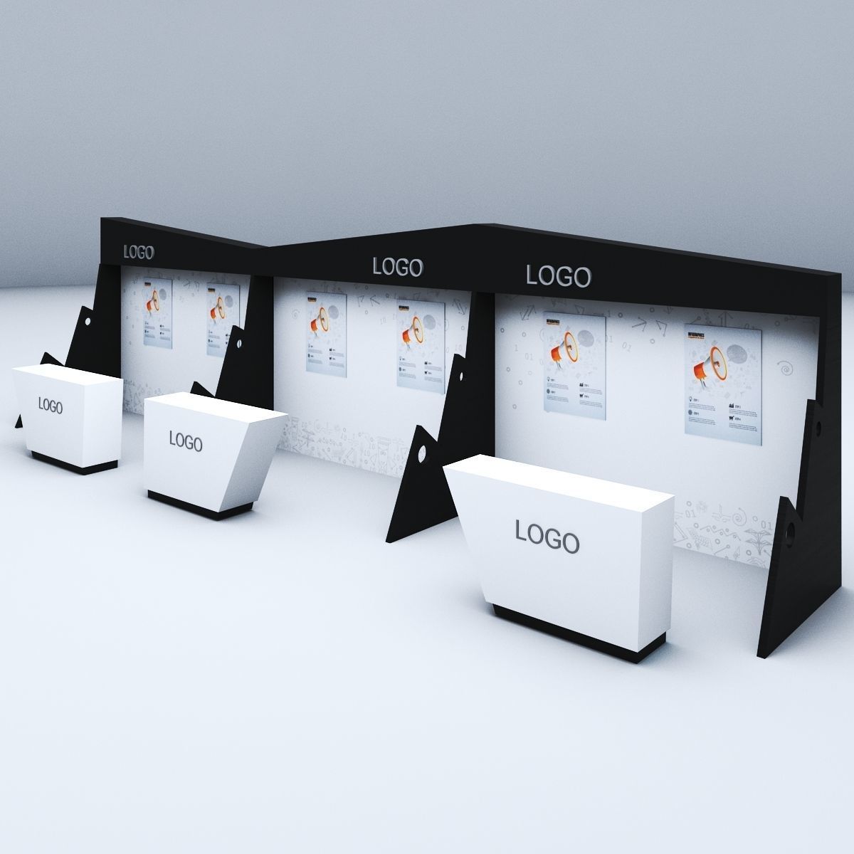 Unified Booth 3D model_9
