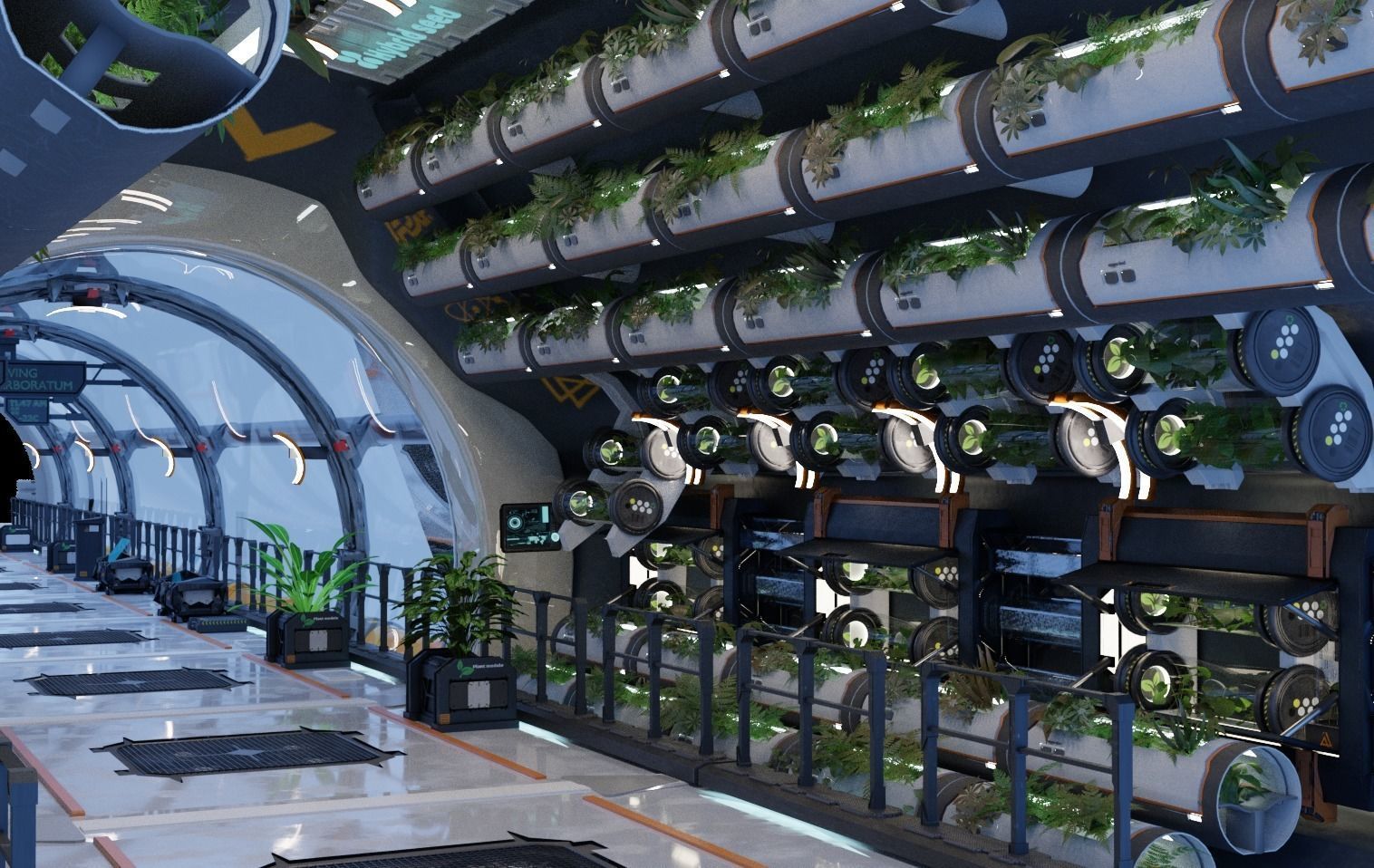 30  Low poly Sci-Fi Props Kitbash set Low-poly 3D model_5