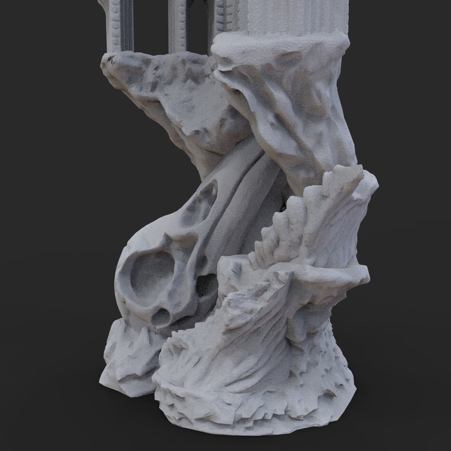 ANCIENT RAVEN CASTLE 3D print model_25
