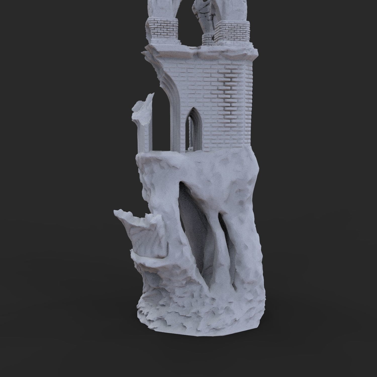 ANCIENT RAVEN CASTLE 3D print model_18