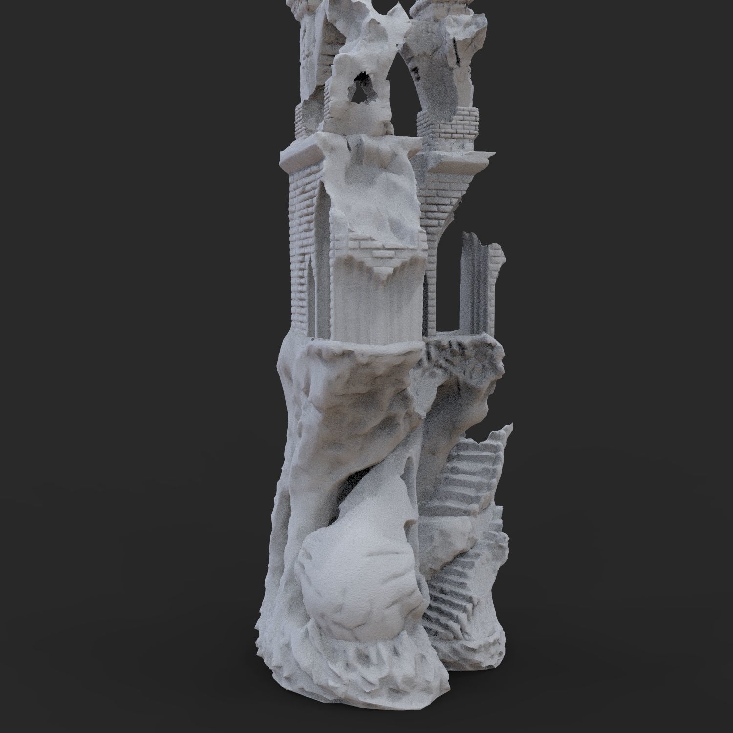 ANCIENT RAVEN CASTLE 3D print model_22