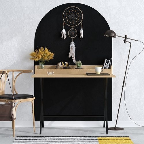 CORONA SCENE 02-Home Office Style 3D model